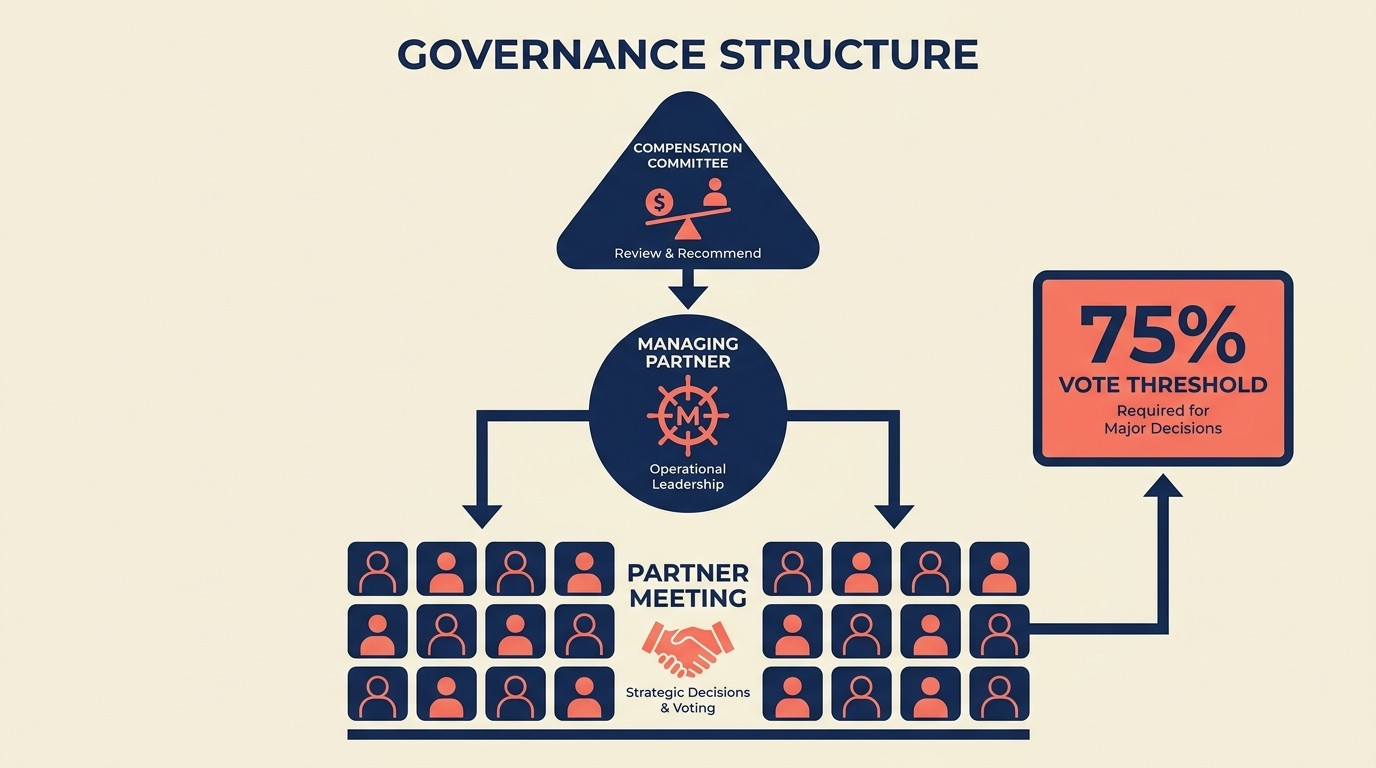 Partner governance structure meetings committees and dispute resolution