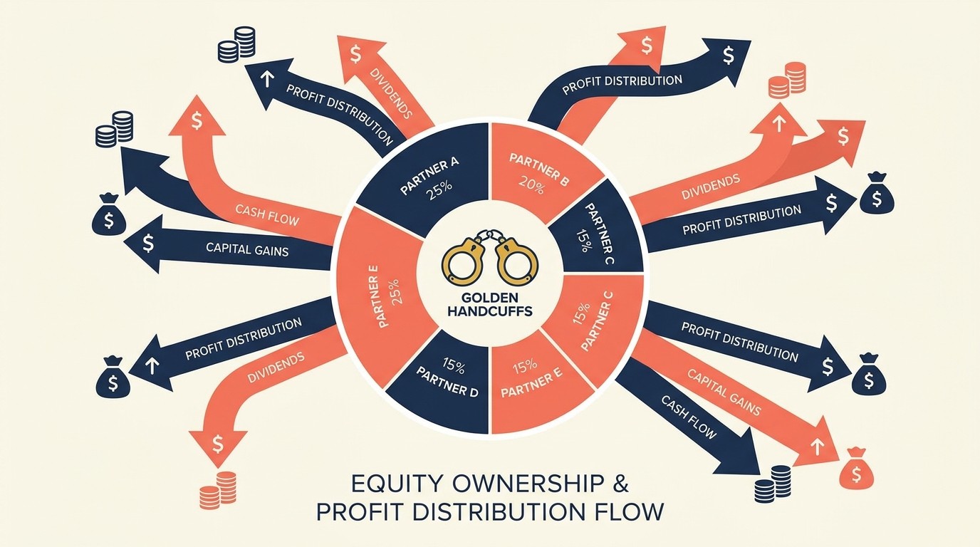 Equity partners with ownership stakes governance rights and profit sharing