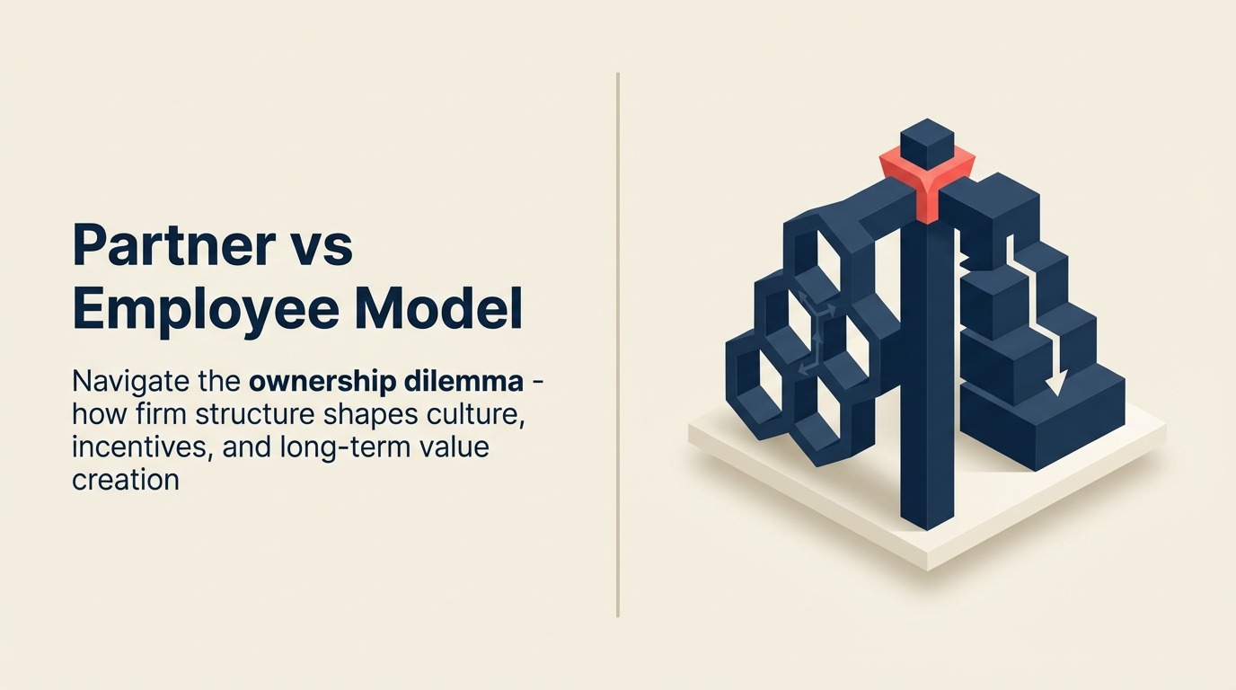 Partner vs Employee Modell: Die richtige Eigentumsstruktur und Kompensation wählen
