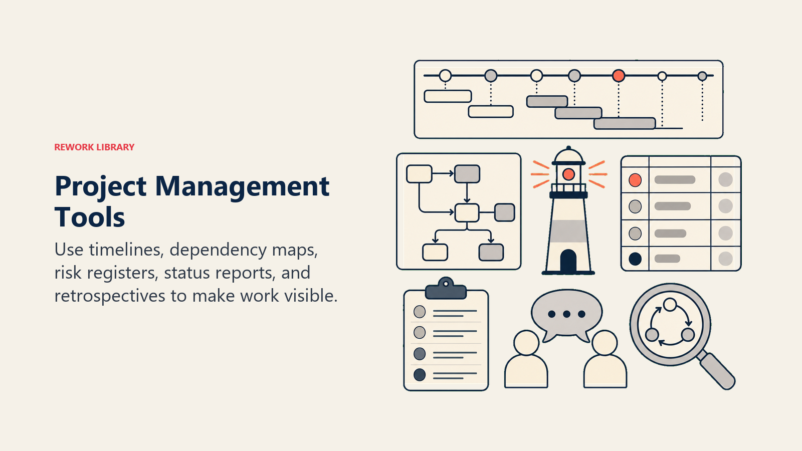 Project Management Tools illustrated with project manager toolkit