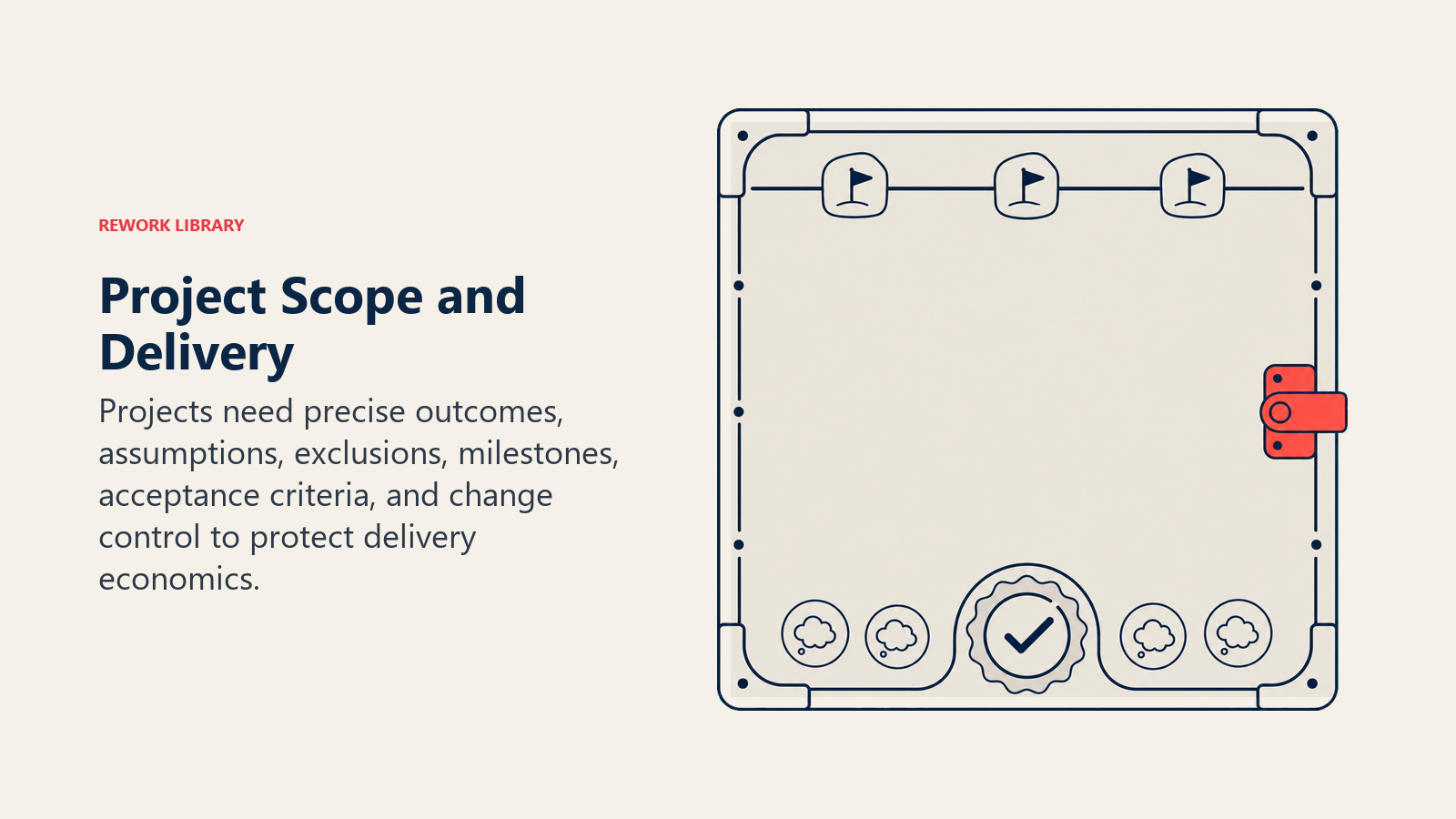 Project Scope and Delivery illustrated as artifact_still_life