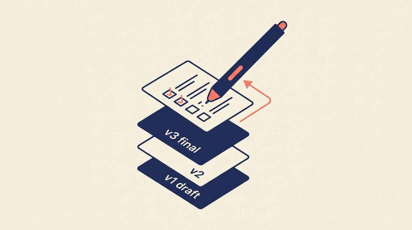 SOW approval path covering internal review checklist, legal sign-off, client negotiation points, and final signature with version control