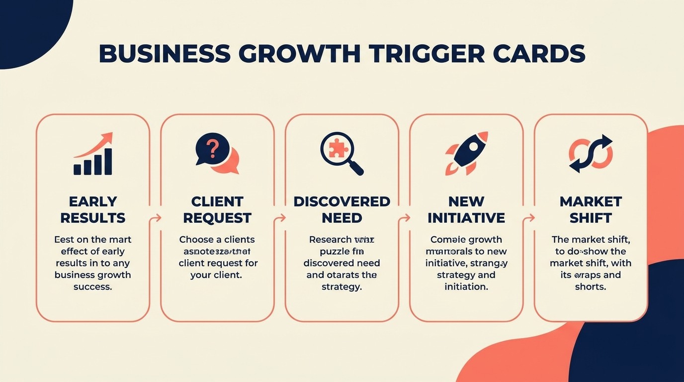 Key triggers that signal the right moment to propose scope expansion to a client