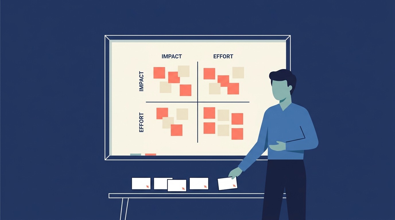 Core facilitation techniques: brainwriting, dot voting, impact/effort matrix, breakouts, visual capture