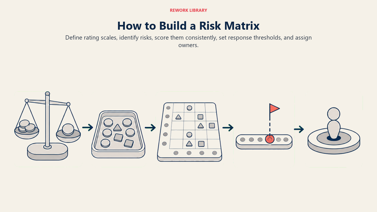 Five steps to build a risk matrix from scales to assigned owners