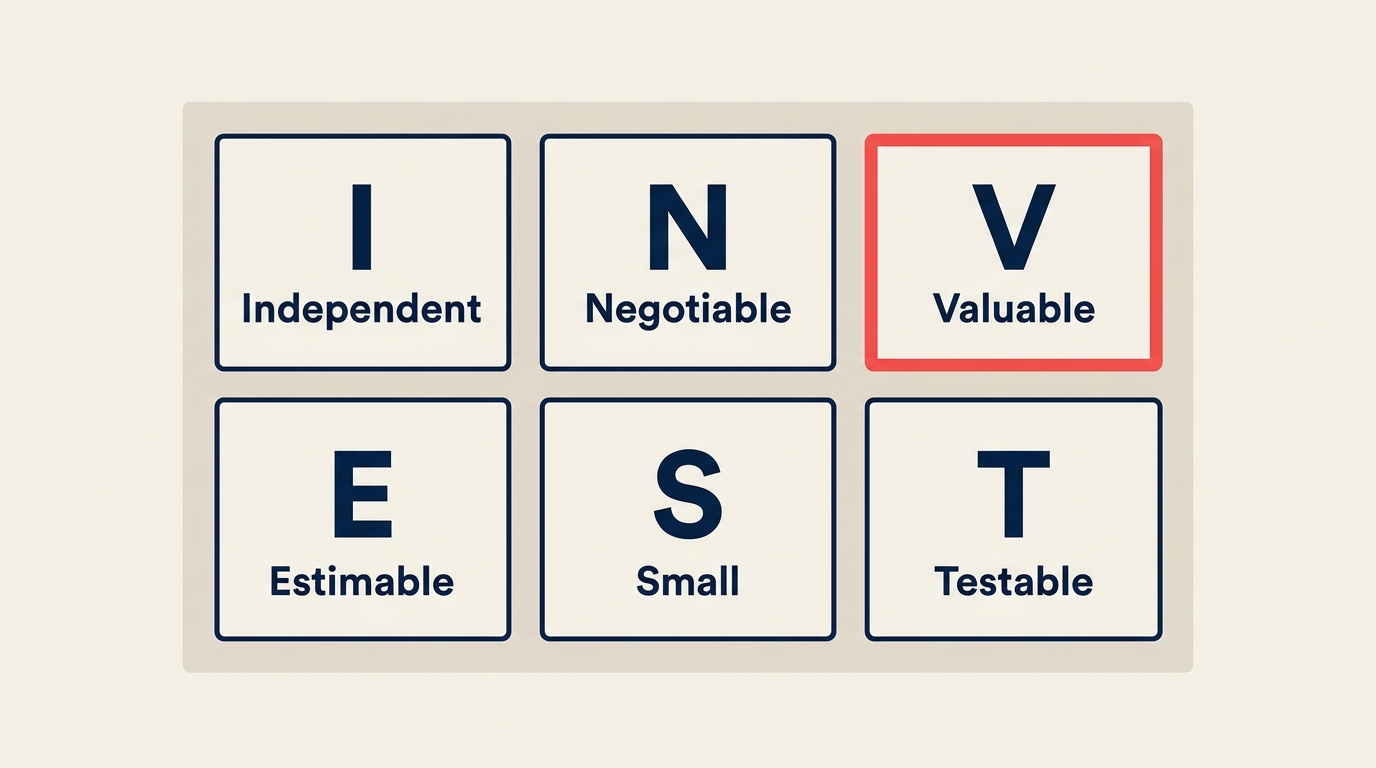 INVEST criteria for good user stories