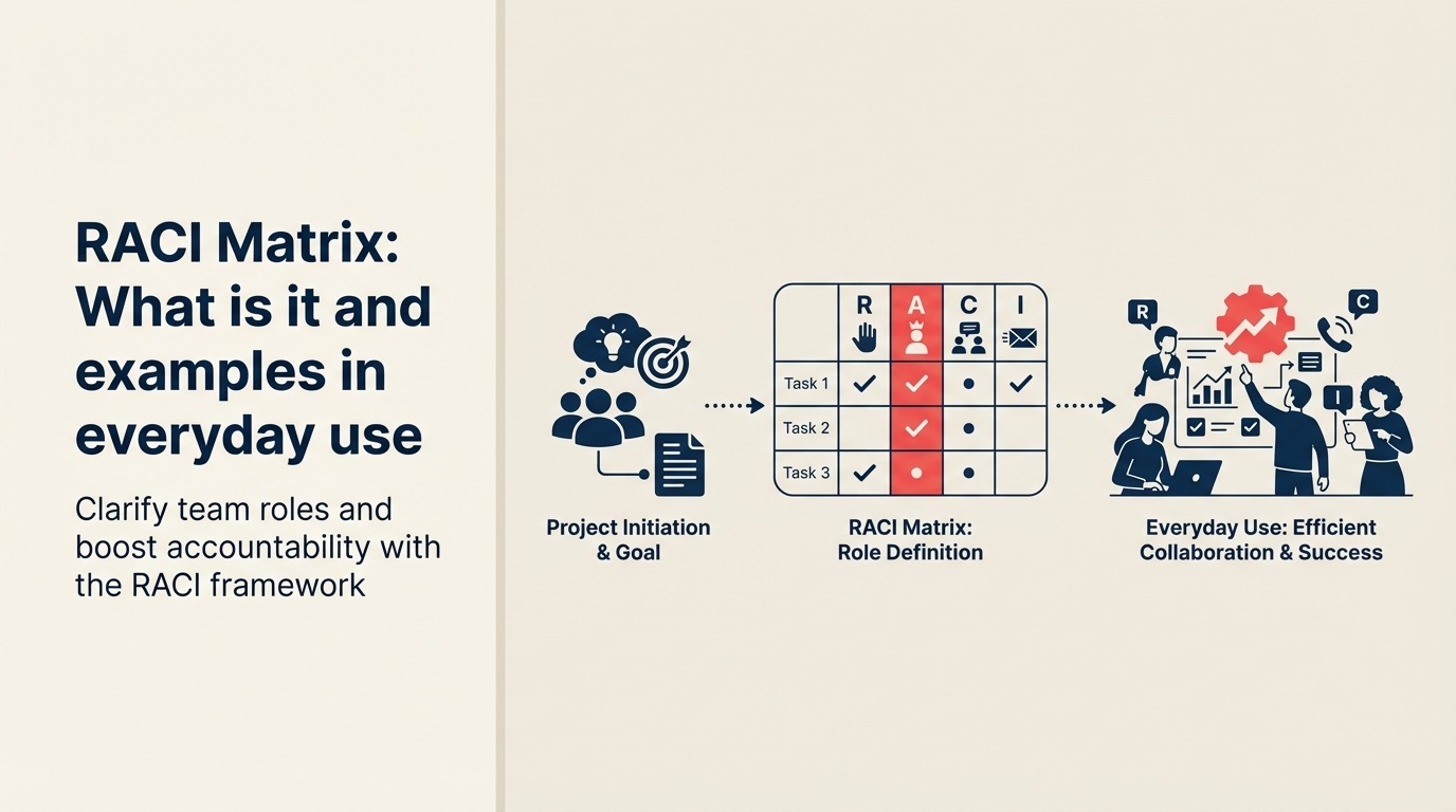 Matriz RACI: Qué es y ejemplos de uso cotidiano