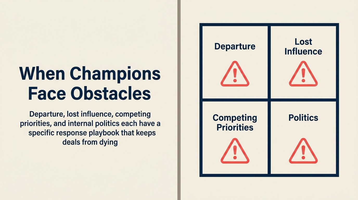 Navigating champion challenges: when things go wrong