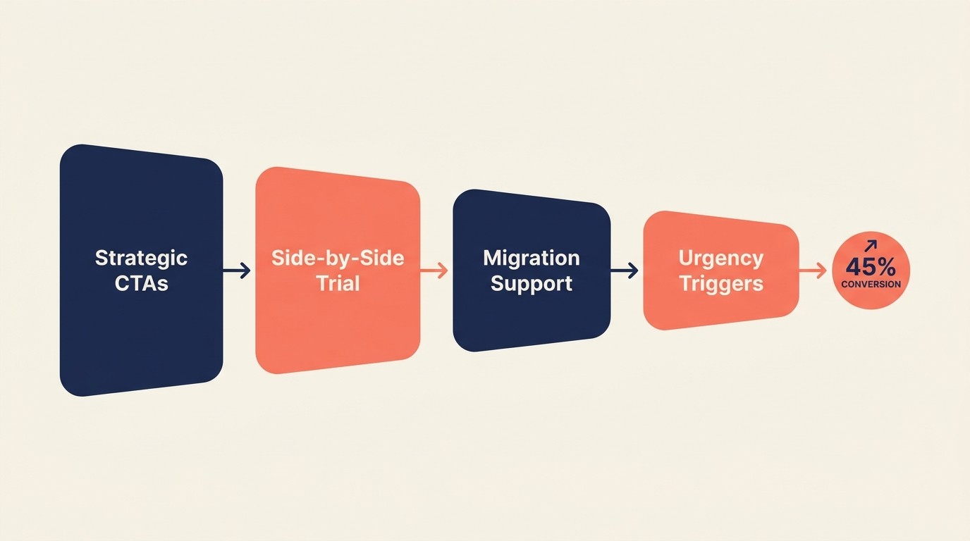Conversion optimization tactics for comparison page visitors