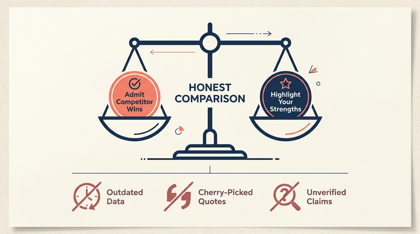 The honesty factor — why transparent comparisons build trust and convert