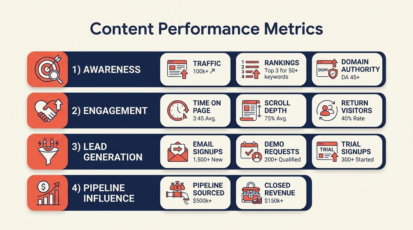 Content performance metrics