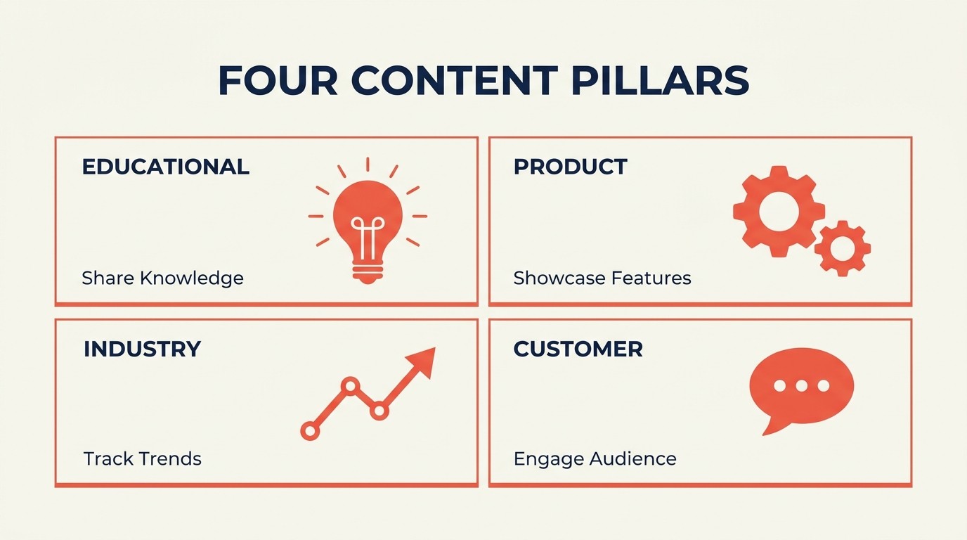 Strategic content pillars that drive pipeline