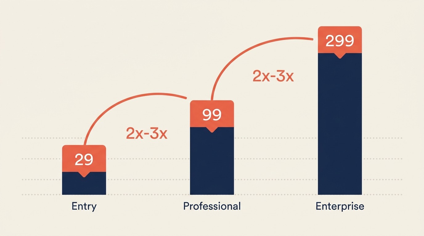 Pricing optimization across SaaS tiers
