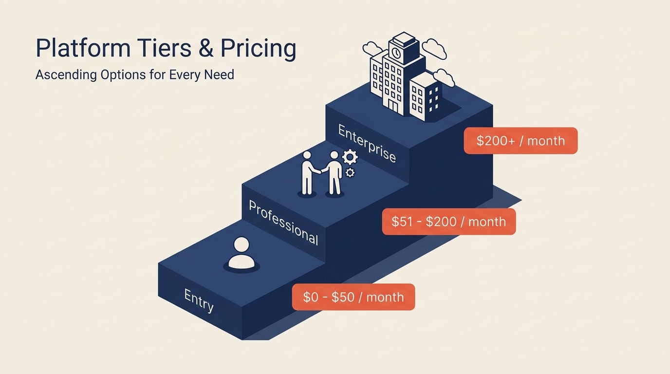 Tier architecture framework for SaaS pricing