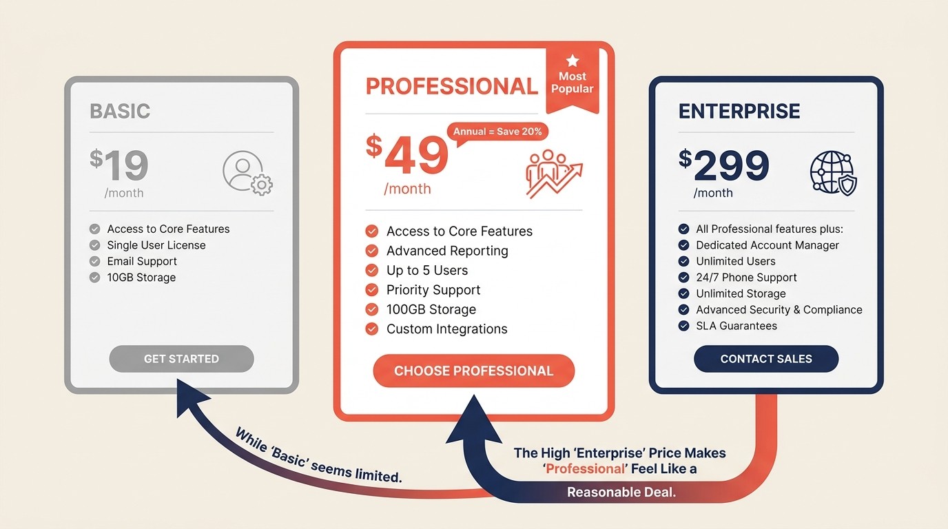 Pricing psychology principles for freemium conversion anchoring