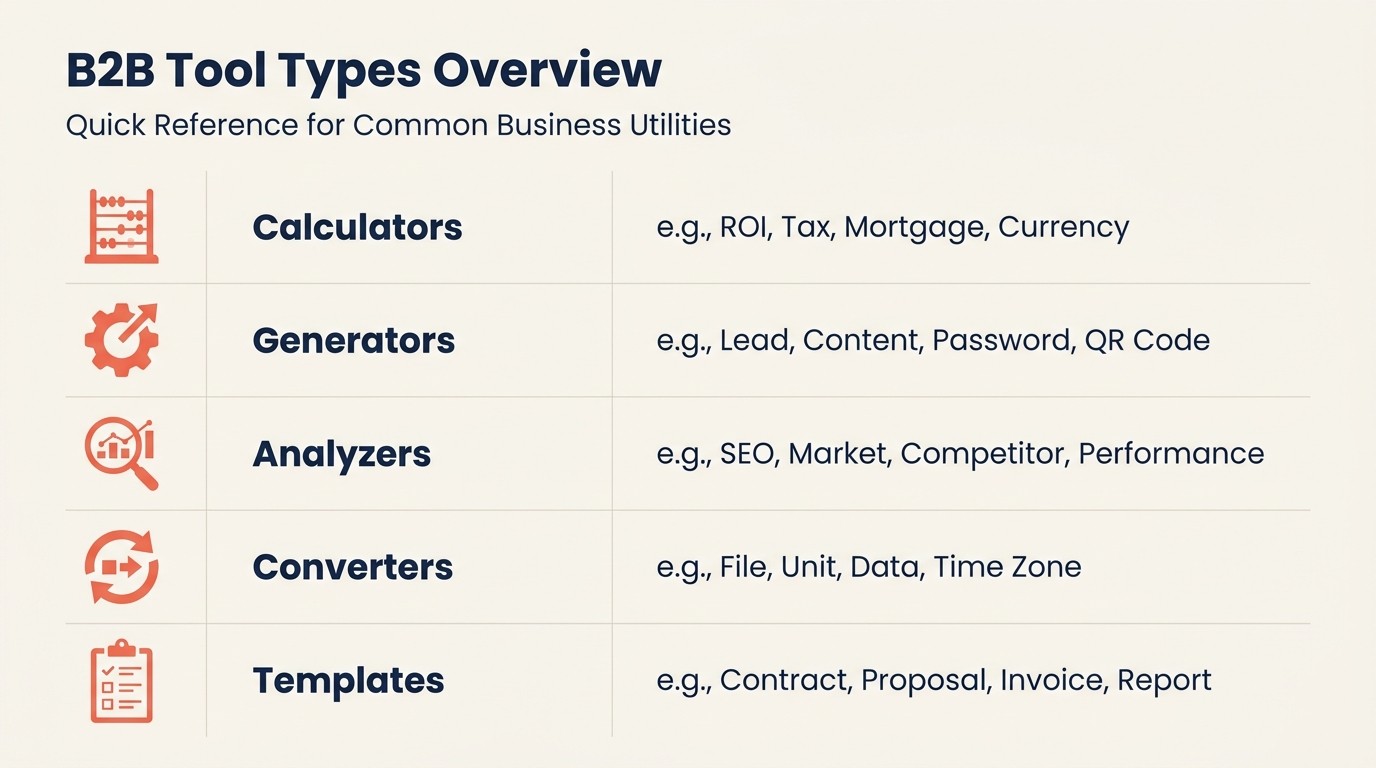 Types of free tools for lead generation