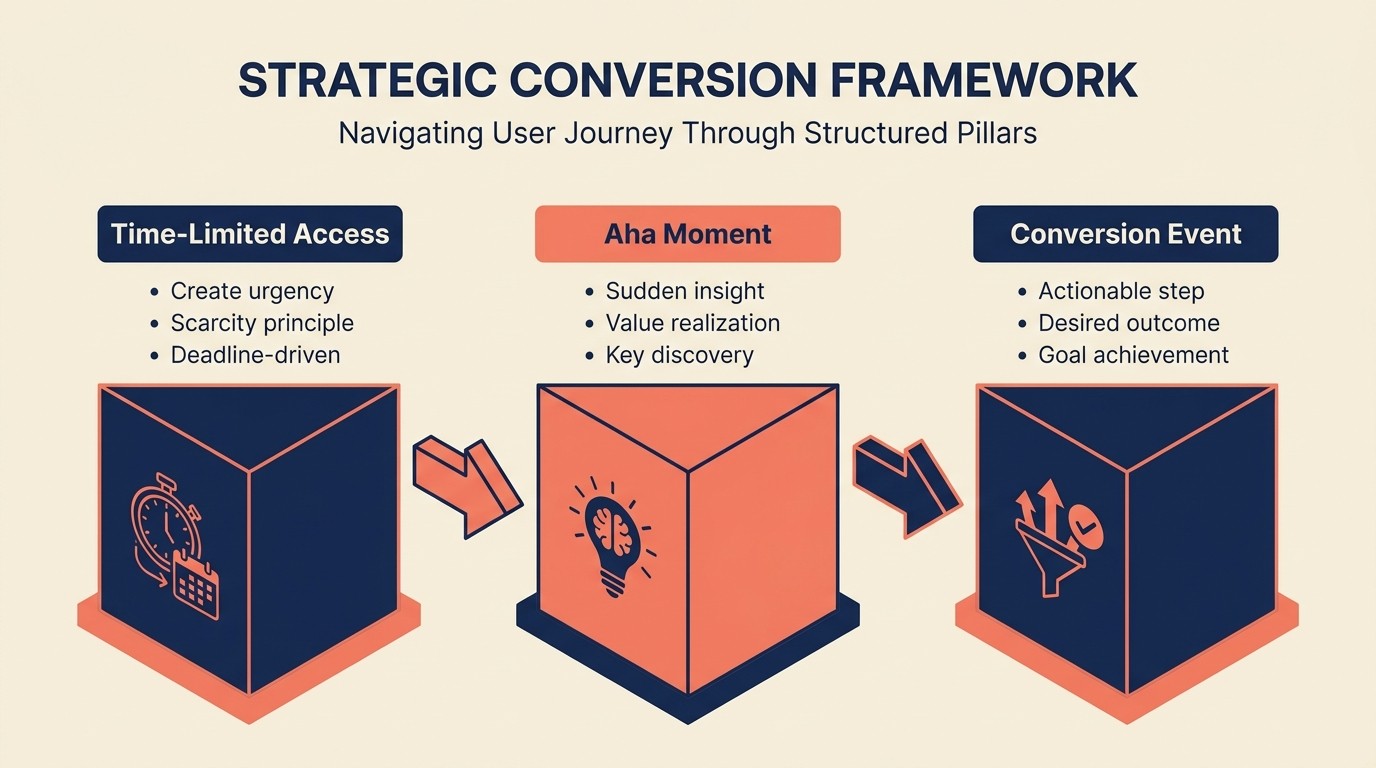 Definition of a free trial in SaaS showing time-limited access and conversion event