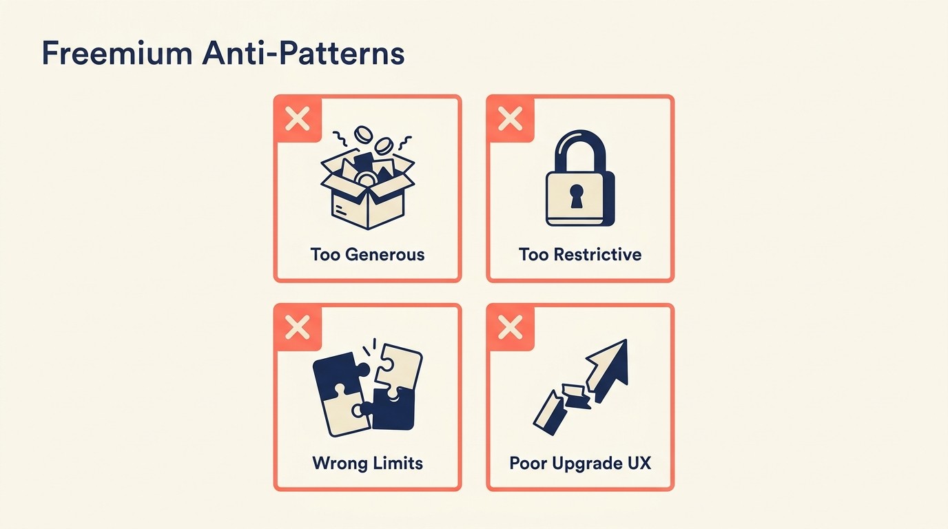 Freemium Model Design Antipatterns