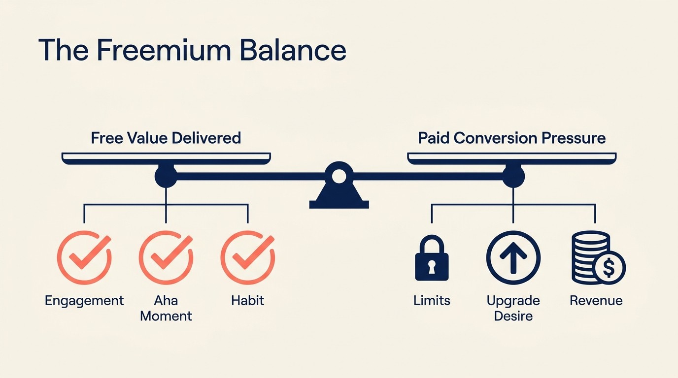 Freemium Model Design Value Equation