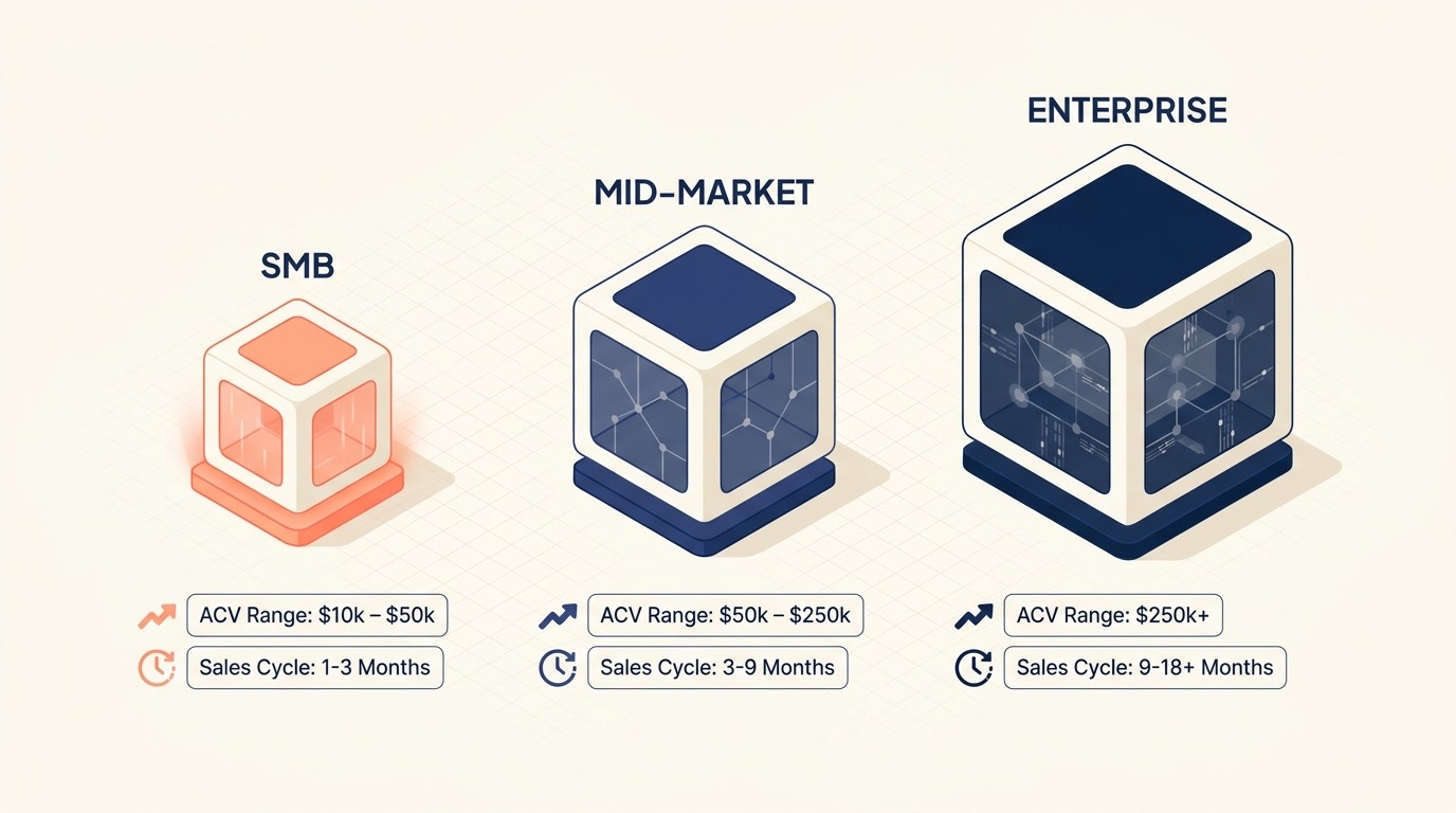Segmentation by company size economics for SaaS