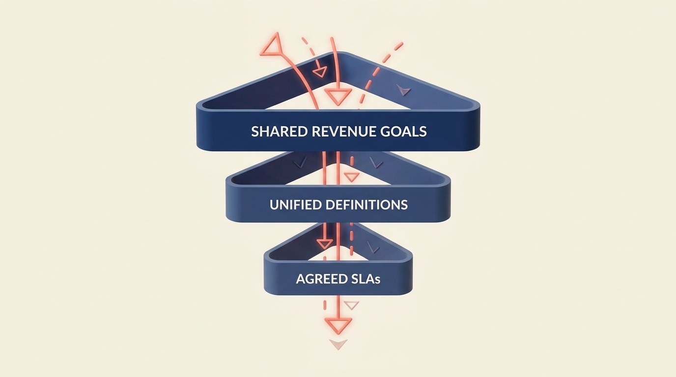 Comprehensive marketing-sales alignment framework components