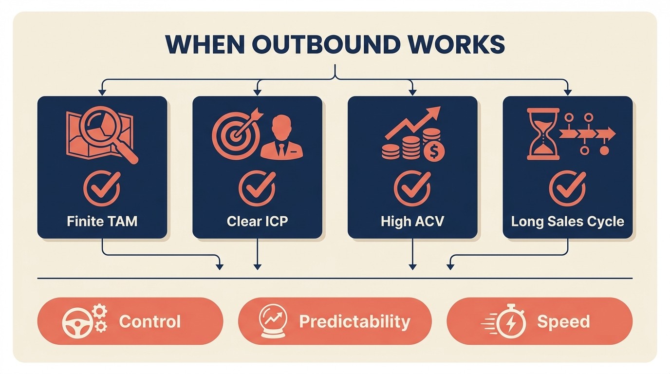 Outbound SaaS prospecting fundamentals and when it makes strategic sense