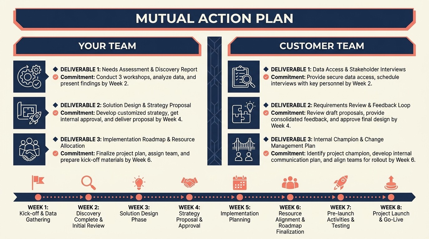 Mutual Action Plan structure for POC planning