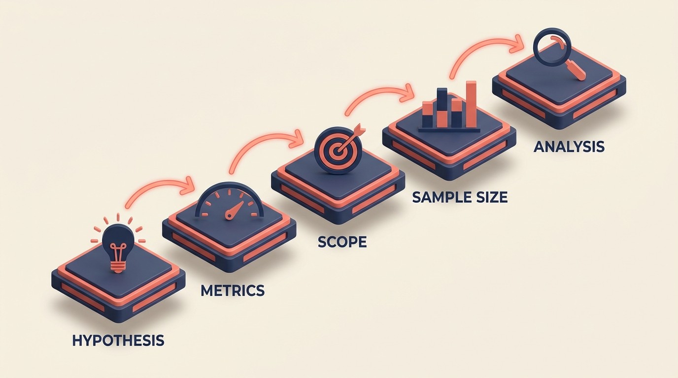 Pricing experiment design framework with hypotheses and success metrics