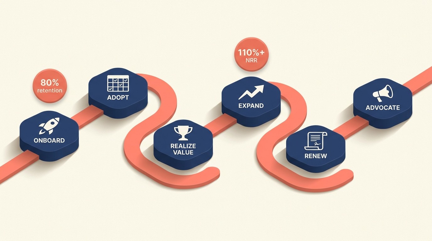 Proactive customer success lifecycle stages