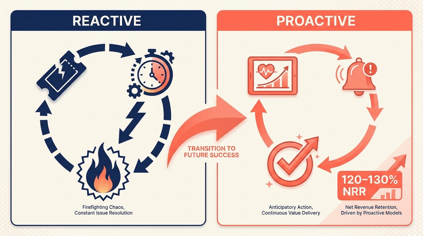 Reactive vs proactive customer success comparison