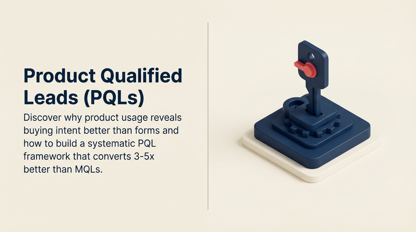 Product Qualified Leads (PQLs): Usando Dados de Produto para Identificar Compradores de Alta Intencao - Guia 2026