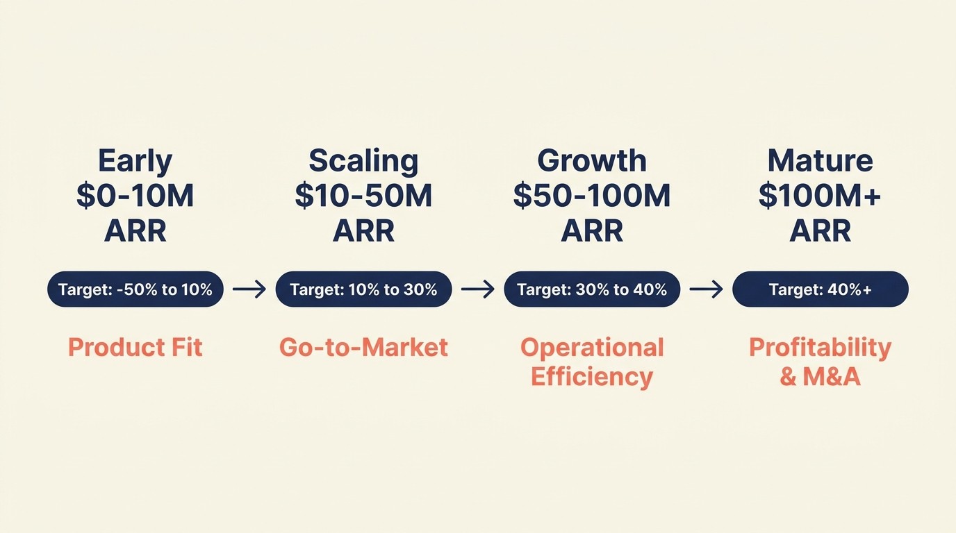 Rule of 40 optimization stages