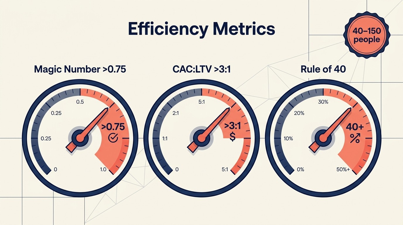 Saas growth stages efficiency