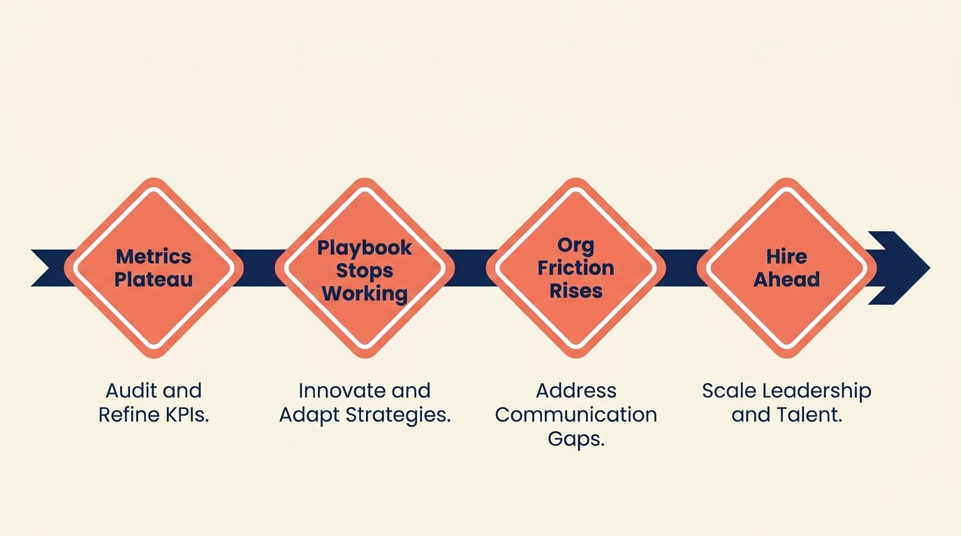 Saas growth stages transitions