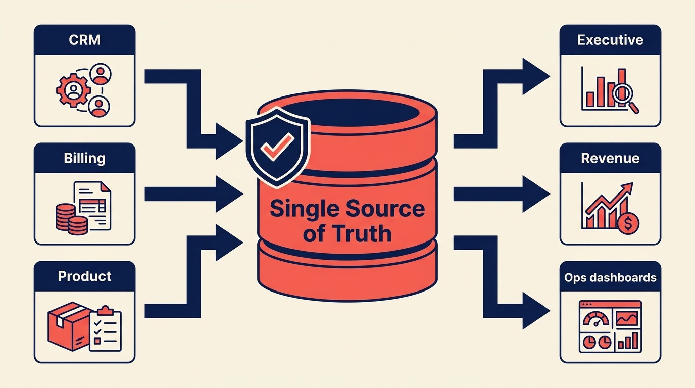 Saas Metrics Dashboard Data Architecture