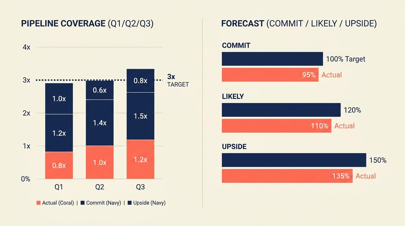 Saas Metrics Dashboard Pipeline Forecast
