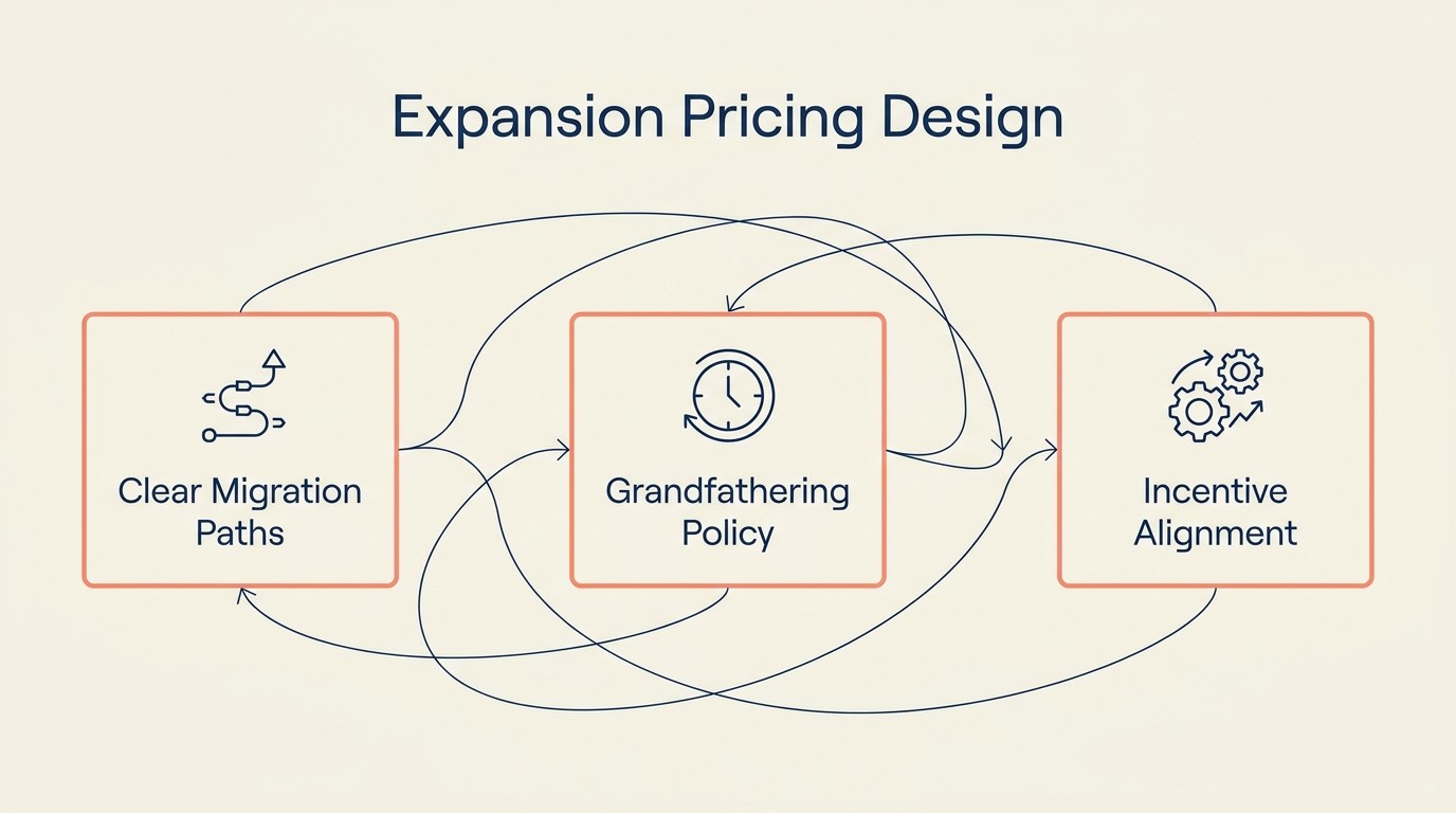 Pricing and packaging levers: migration paths, grandfathering, and incentive alignment