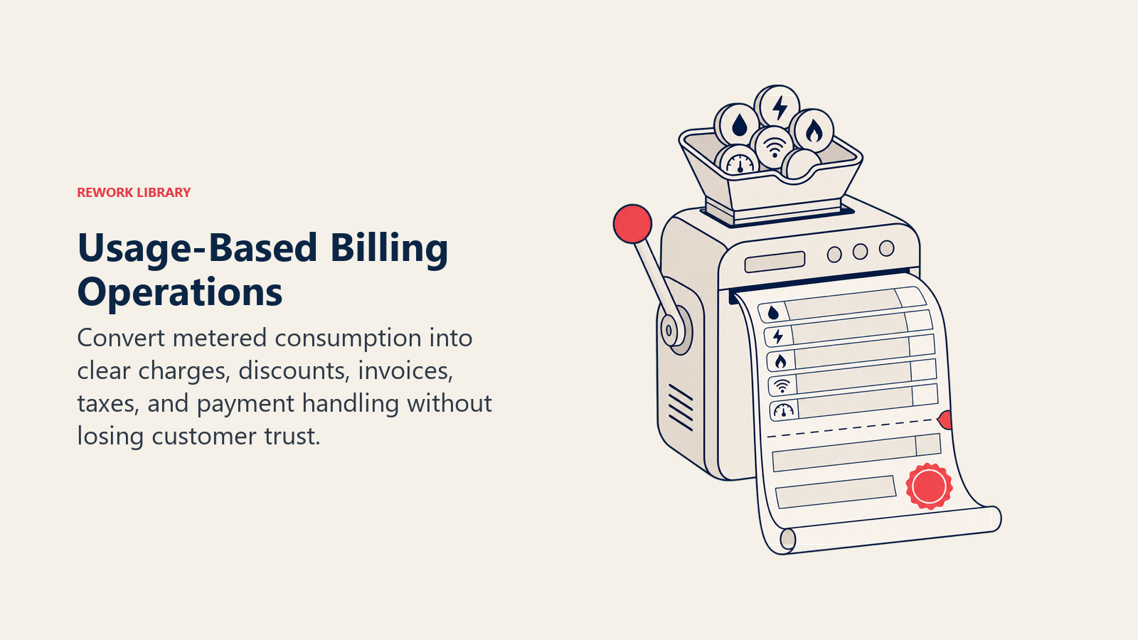 Usage-based billing operations converting metered consumption into accurate and transparent invoices