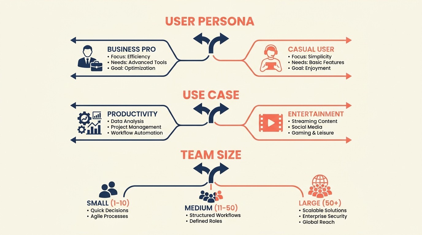 Segmented activation flows by persona and use case