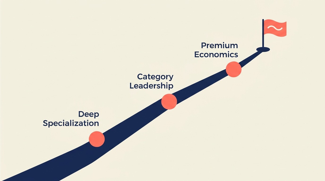 Execution roadmap for making vertical strategy work through sustained specialization