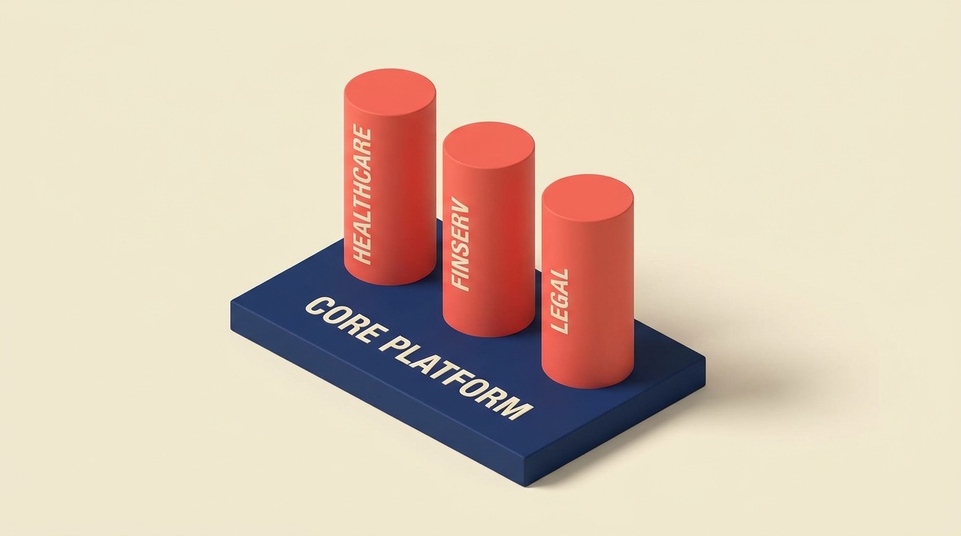 Multi-vertical expansion timing second-vertical selection and organizational structure models