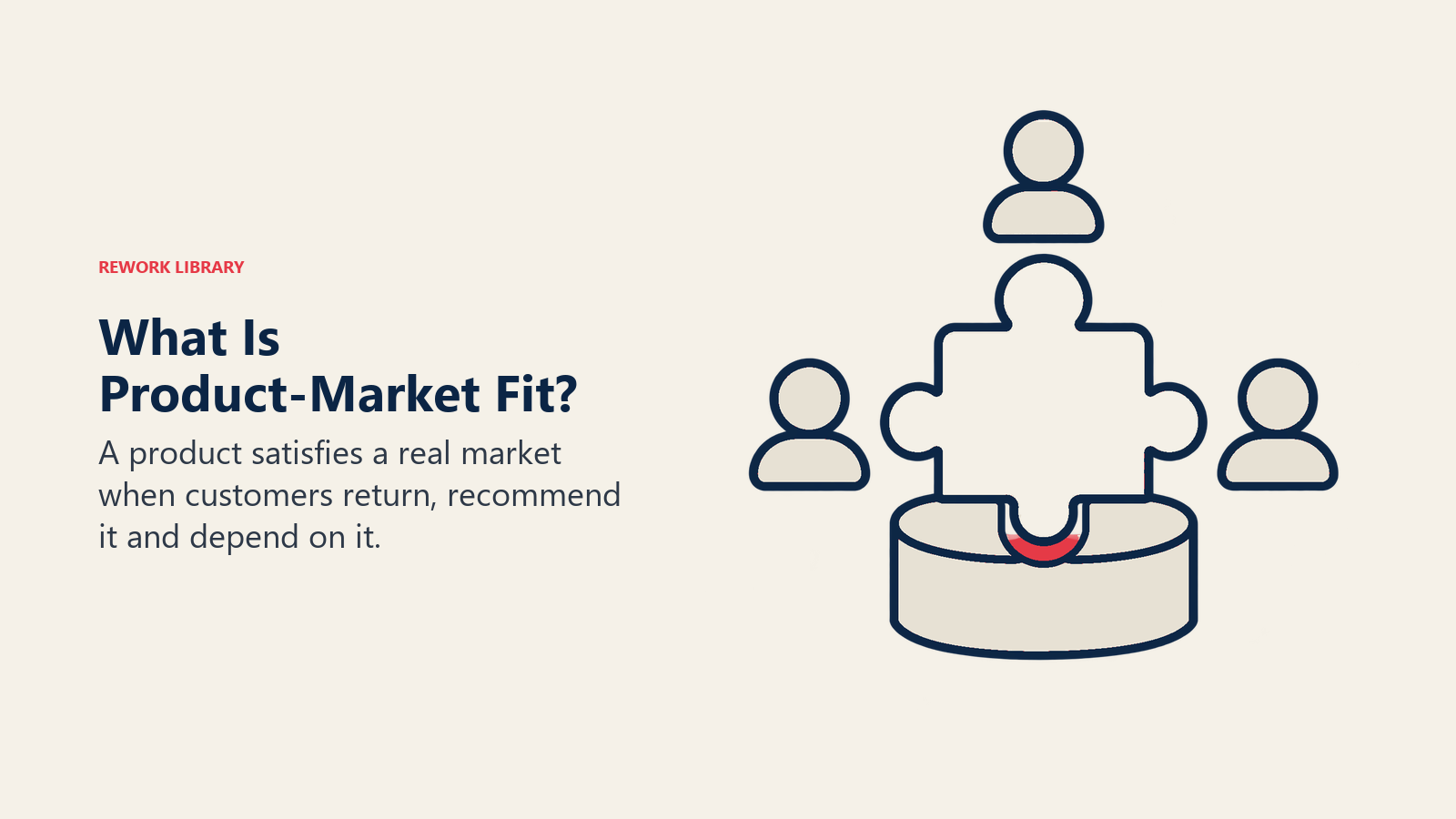 Was ist Product-Market-Fit?, dargestellt durch ein passendes Einzelteil und die zugehörige Fassung