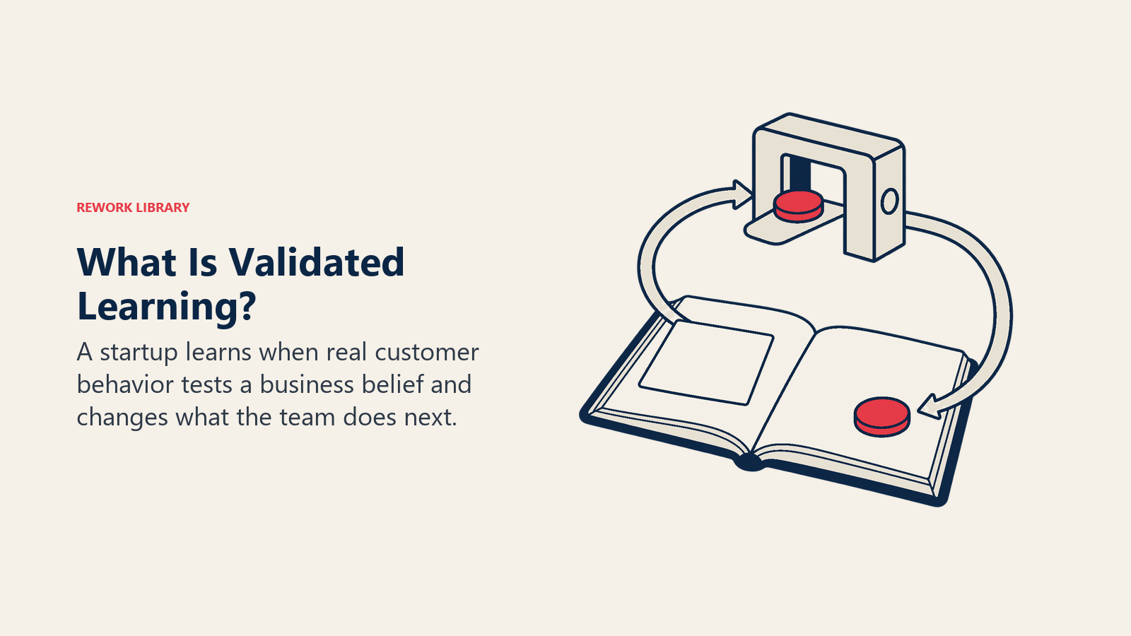 What Is Validated Learning?: A startup learns when real customer behavior tests a business belief and changes what the team does next.