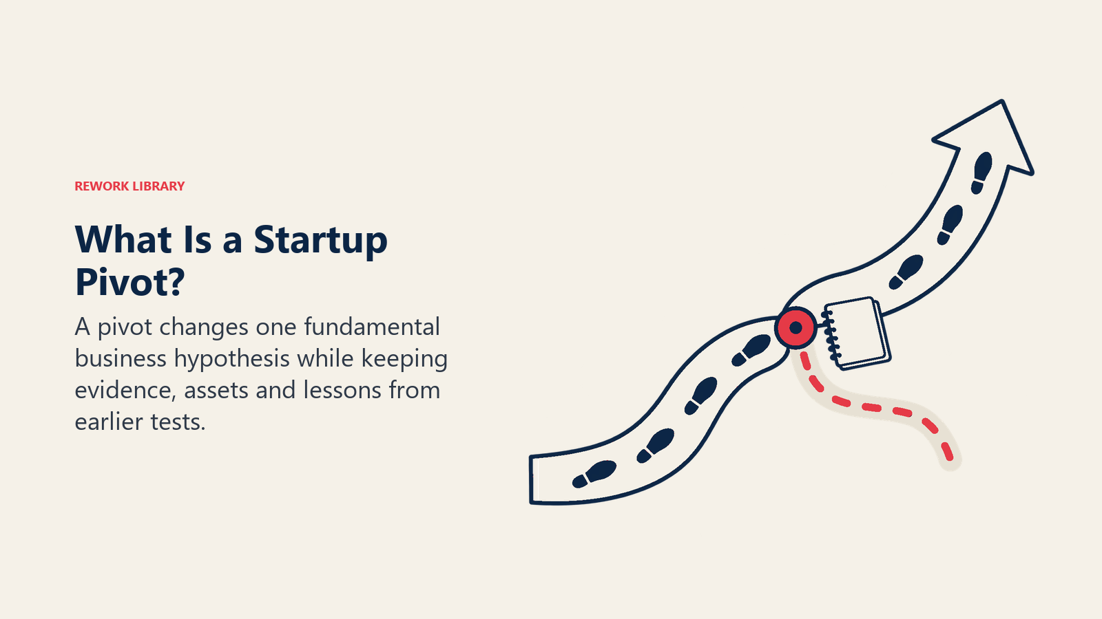 What Is a Startup Pivot: The retained footprints and notebook show learning survives the course correction.