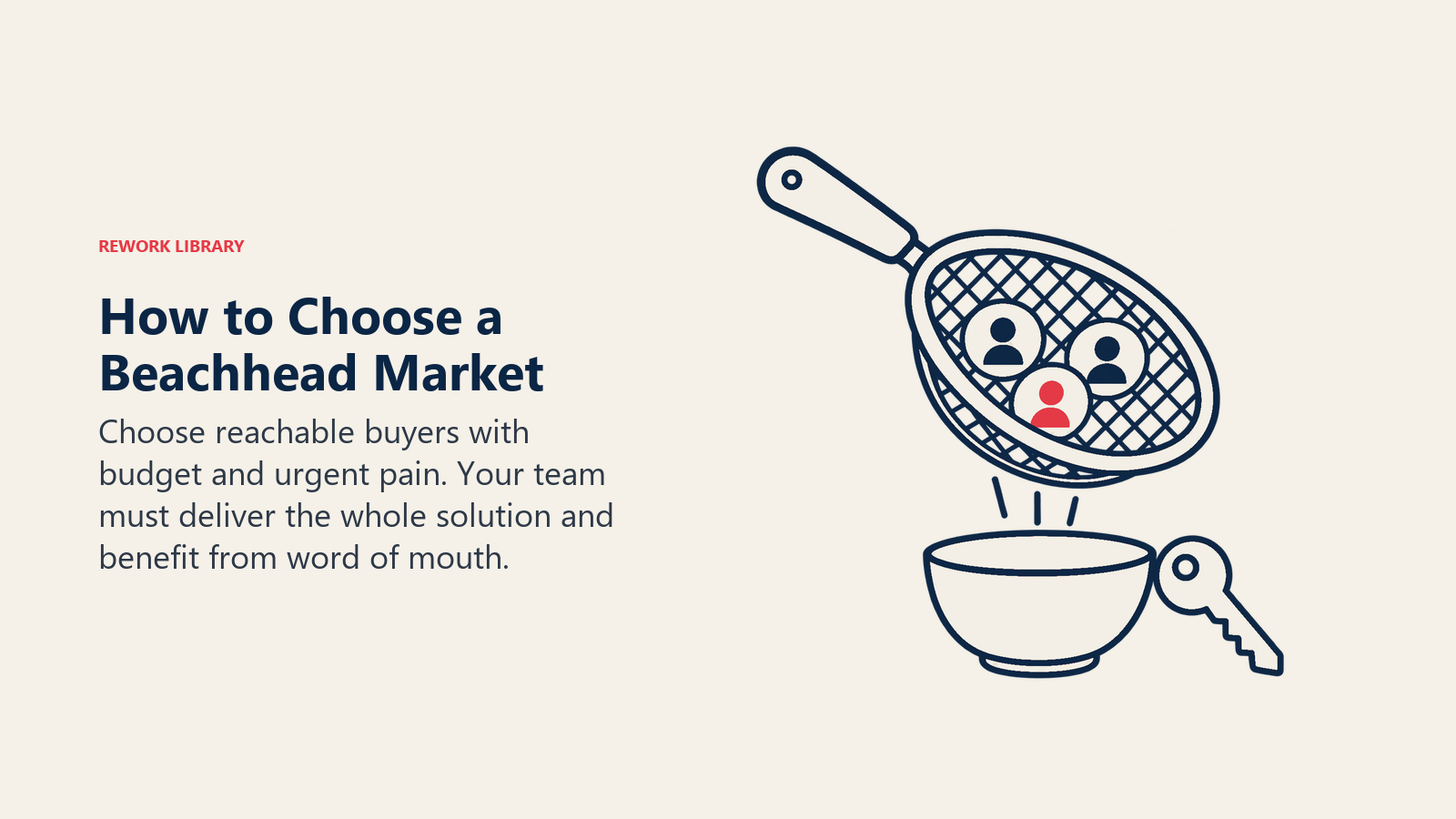 How to Choose a Beachhead Market illustrated by segment selection sieve