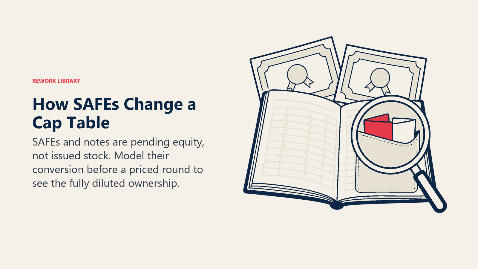 Lens reveals pending SAFE and note contracts missing from an issued-share-only cap table