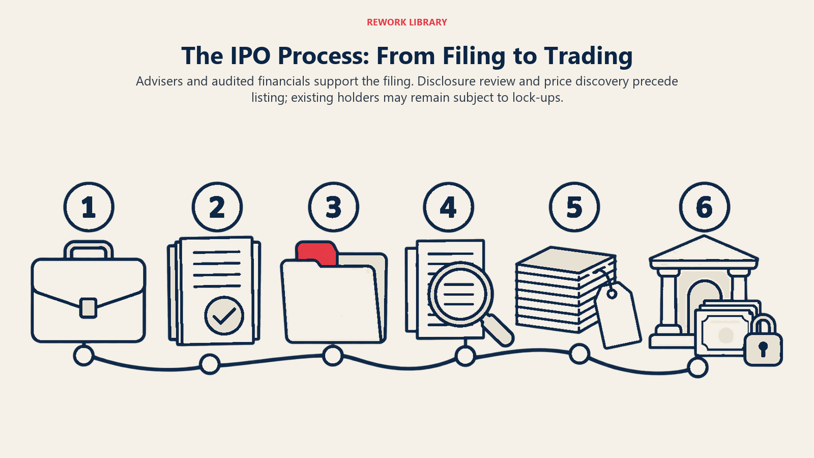 The IPO Process: From Filing to Trading: advisers, audit, filing, review, pricing and trading