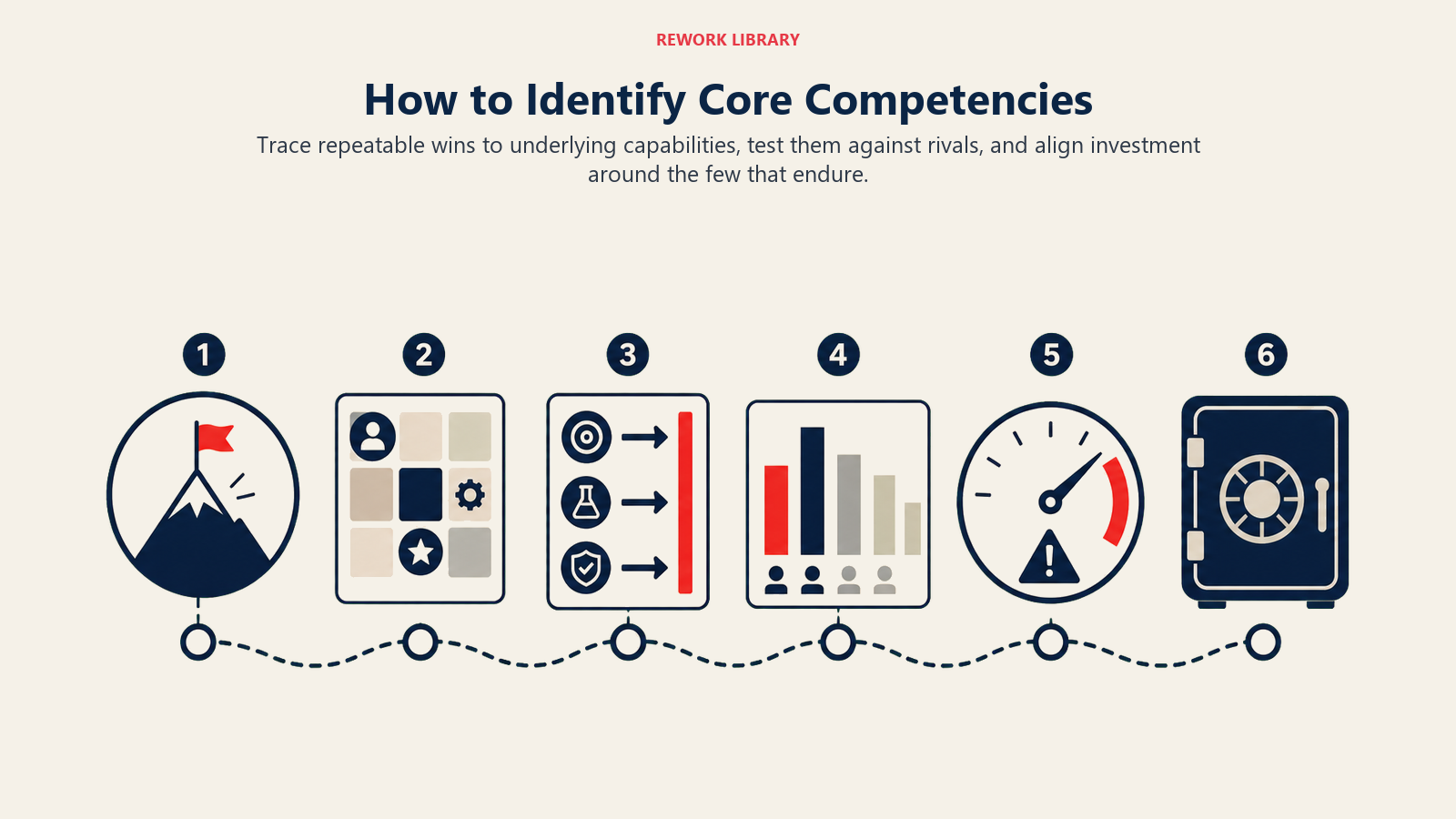 Six-step process for identifying and protecting core competencies