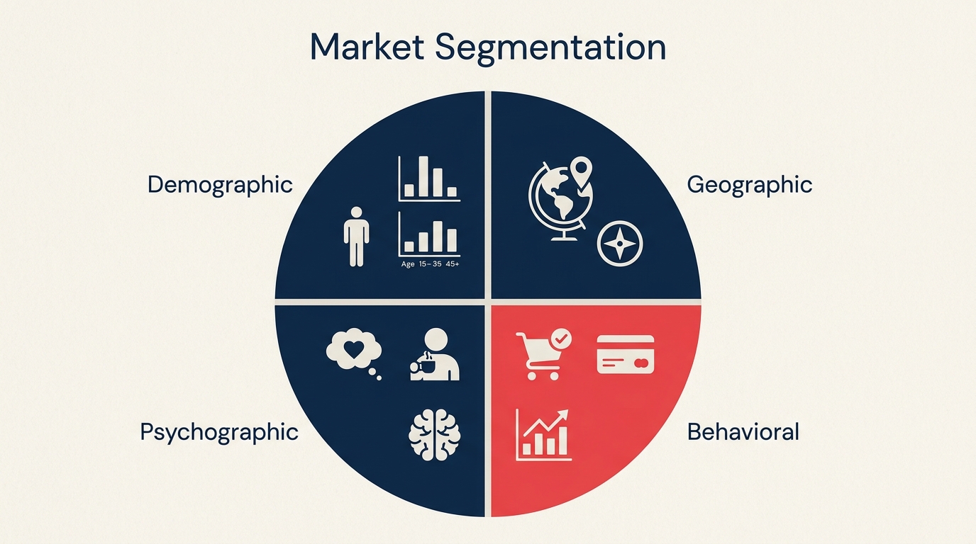Market segmentation four types diagram