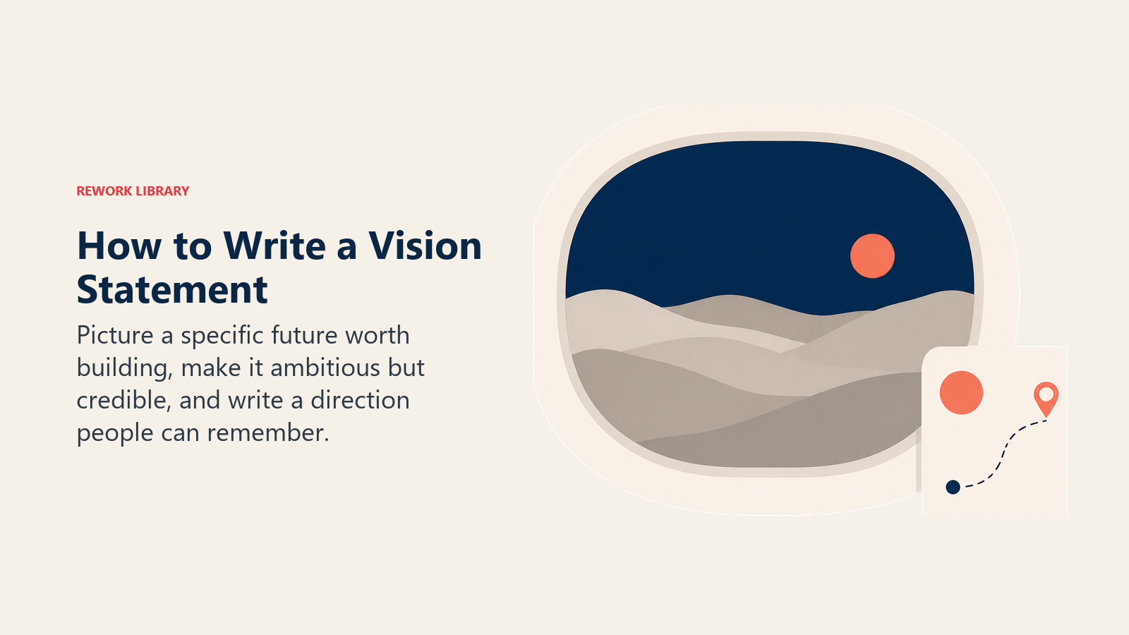 Vision statement observatory focused on a credible future destination